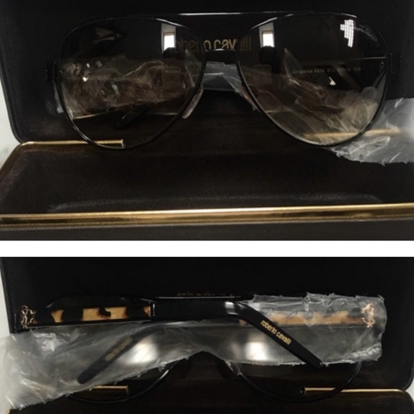 ROBERTO CAVALLI GORGONEA LEOPARD AVIATOR SUNNIES main image 5